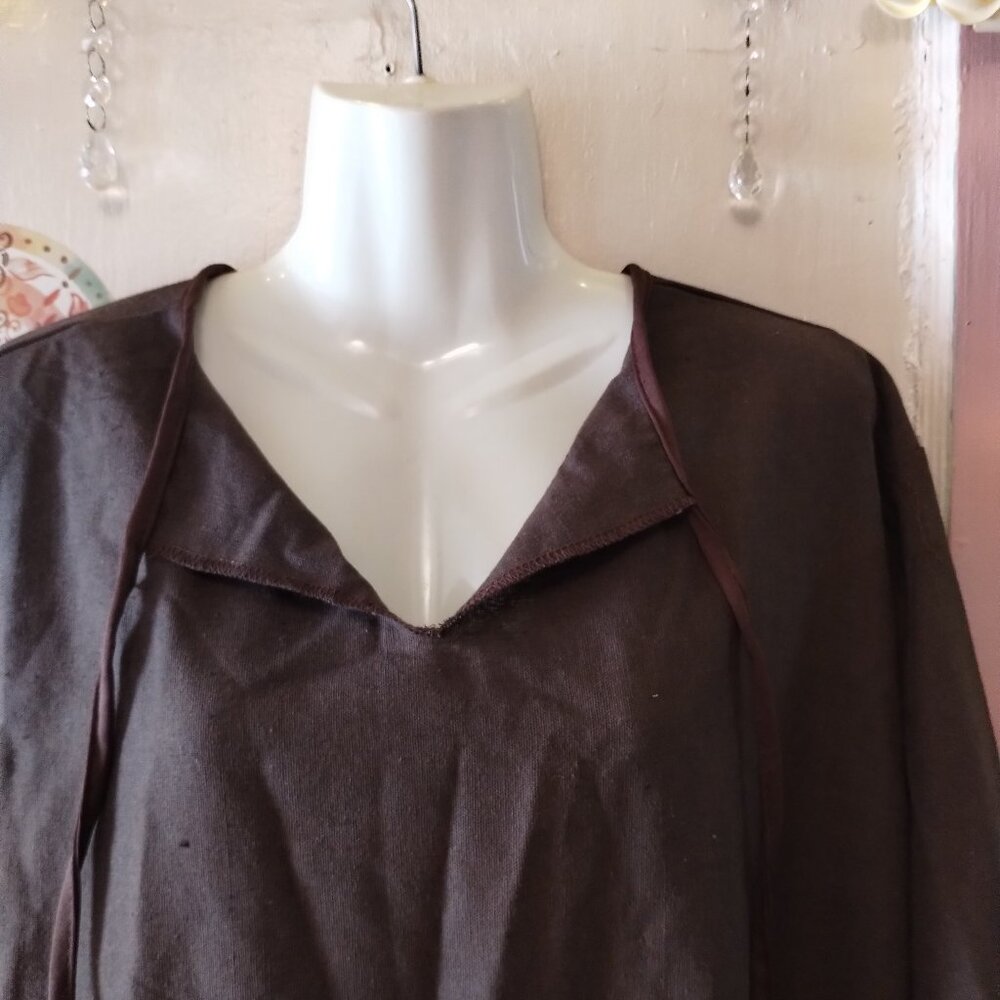 Brown (OS) Monk Style Robe - Picture 4 of 7
